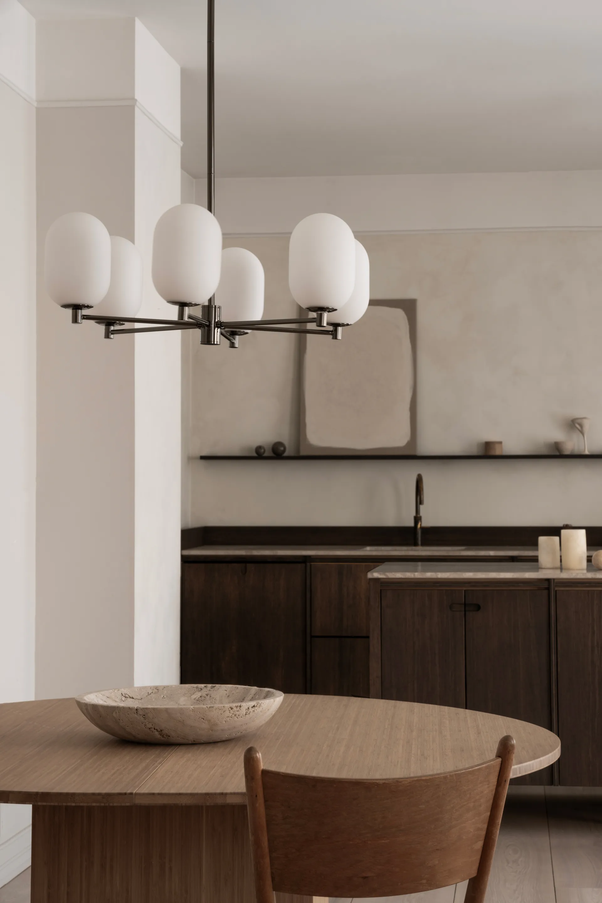 Noor lysekrone Ø65 cm, White Watt & Veke