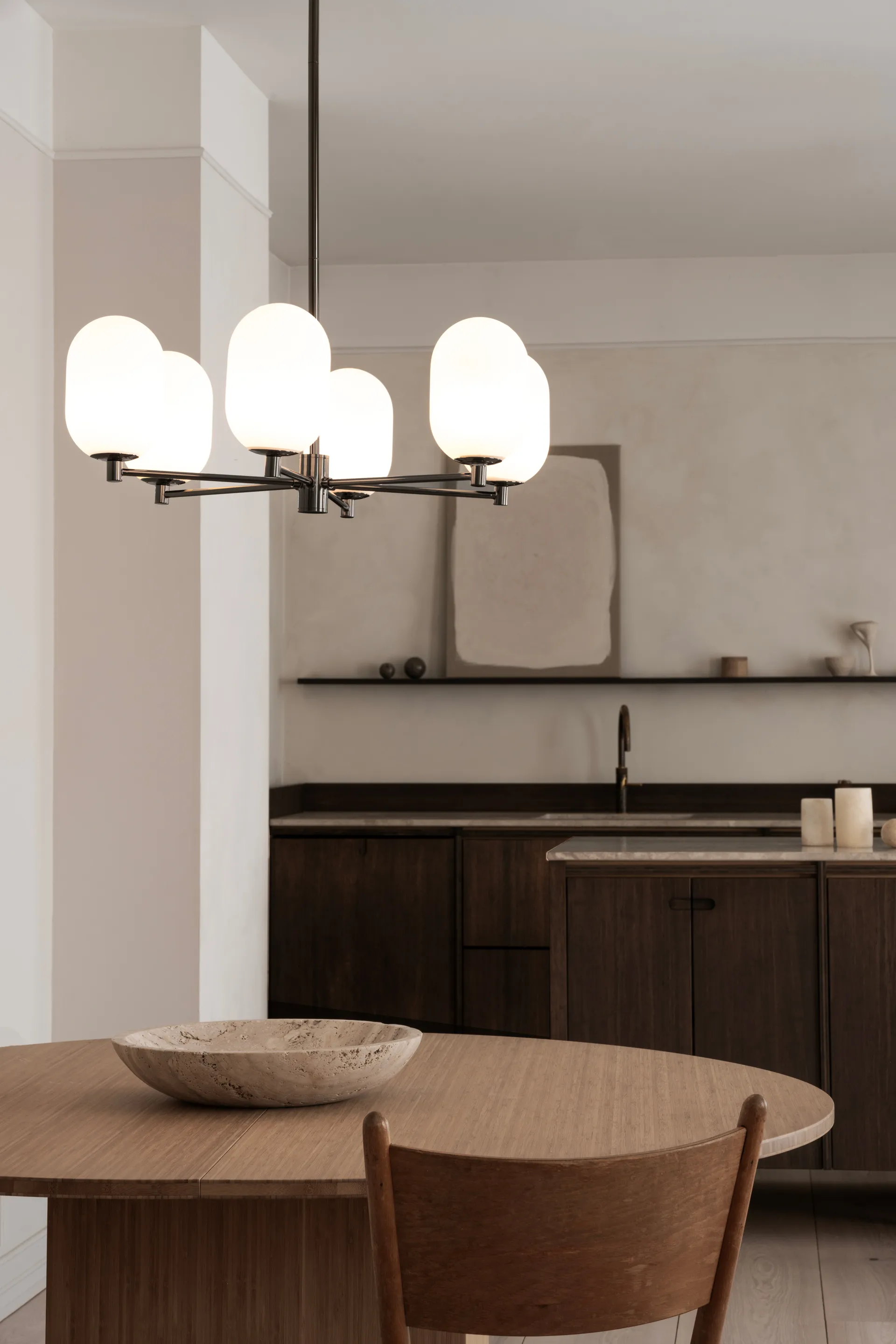 Noor lysekrone Ø65 cm, White Watt & Veke