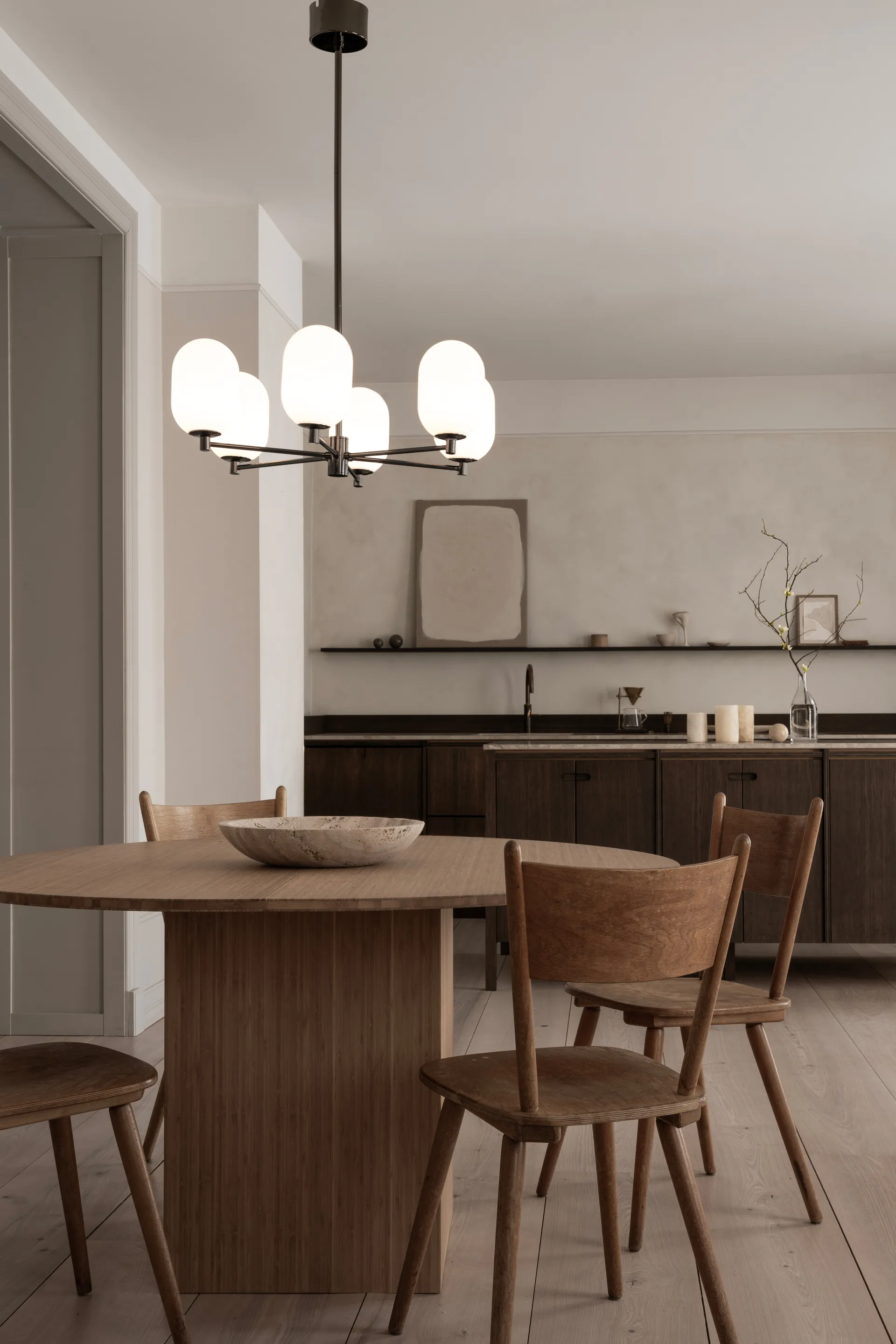 Noor lysekrone Ø65 cm, White Watt & Veke