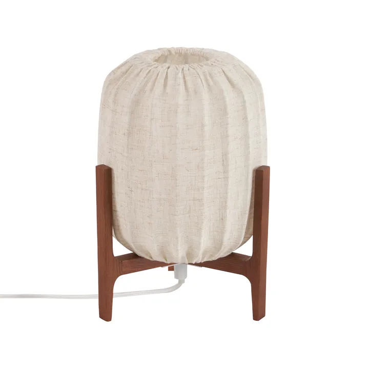 Prisma bordlampe - Dark ash-Natural, Mini Ø16x24,3 cm - Watt & Veke