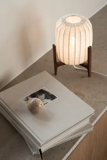 Prisma bordlampe - Dark ash-Natural, Mini Ø16x24,3 cm - Watt & Veke