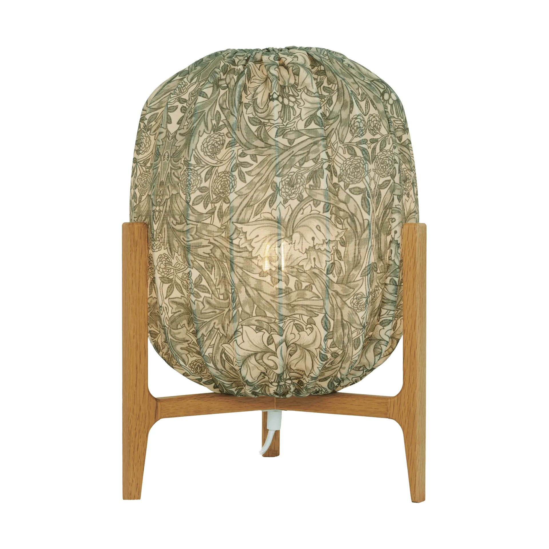 Prisma bordlampe, Oak-African marigold green, Ø27x42 cm Watt & Veke