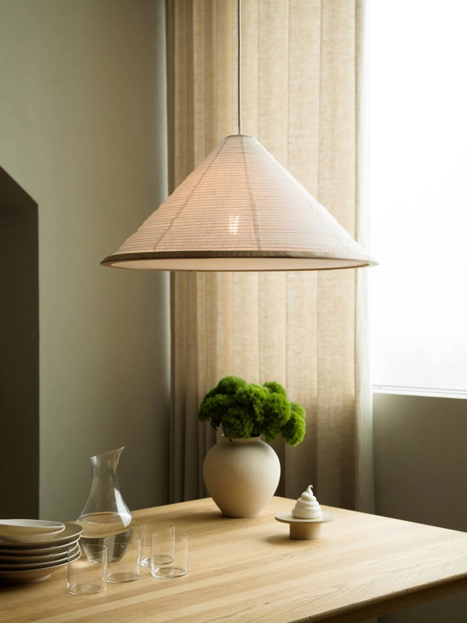 Shiro pendel lampe, White, Ø60x29 cm Watt & Veke