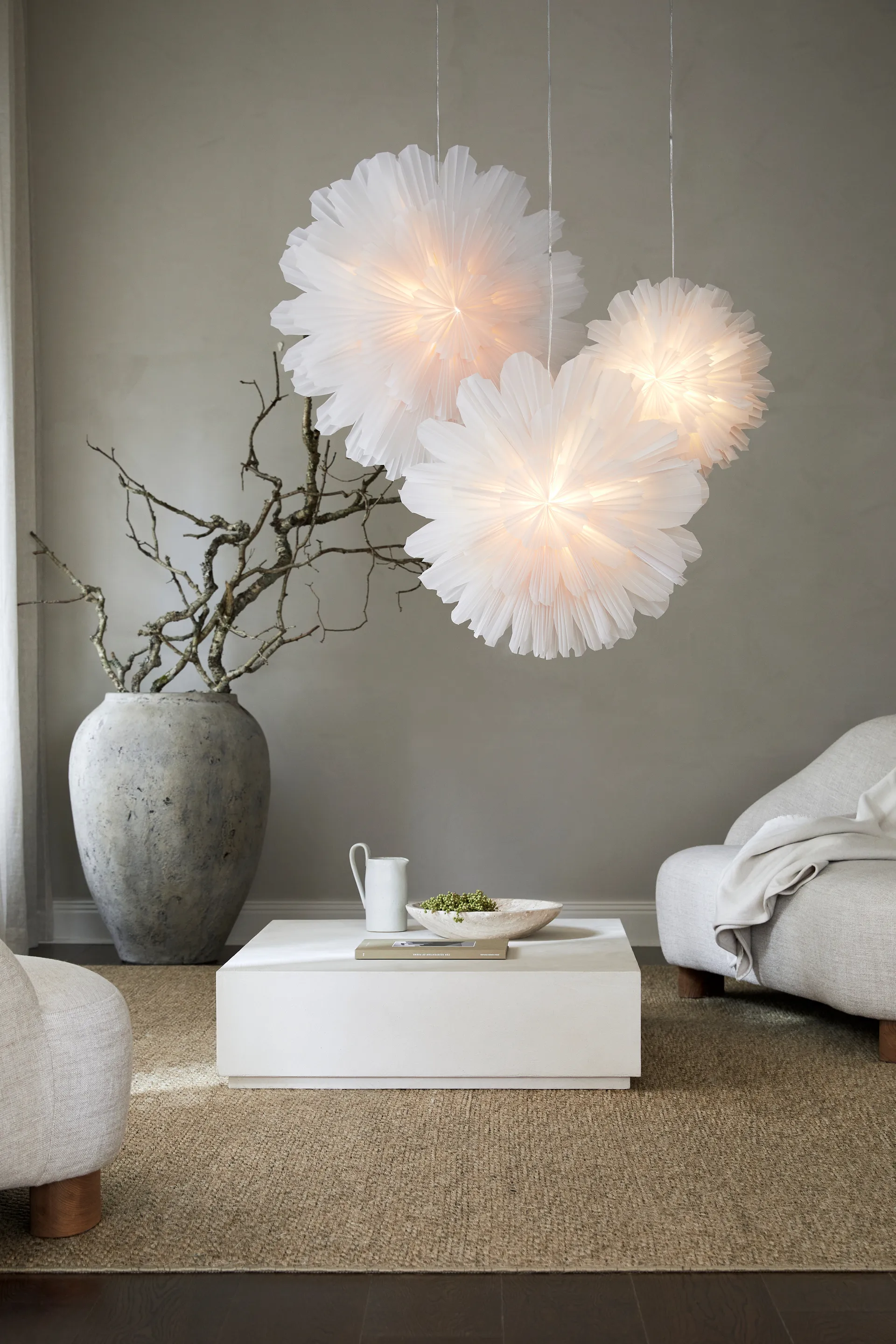 Snöblomma adventsstjerne, Ø80 cm Watt & Veke