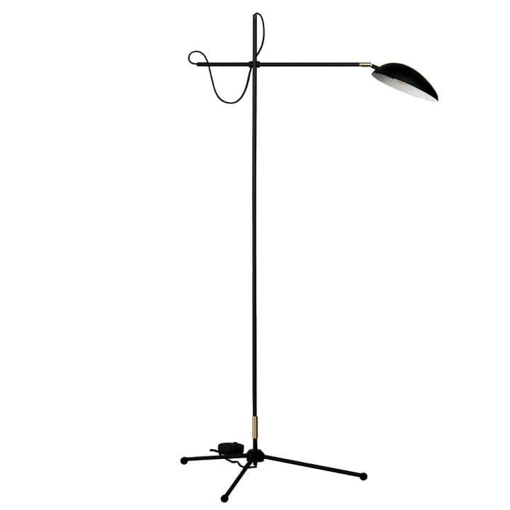 Spoon gulvlampe - matt svart, messing - Watt & Veke