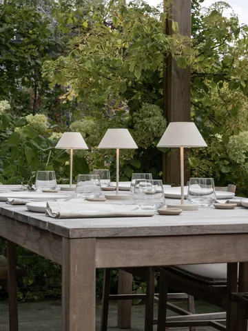 Teya bordlampe portabel - Offwhite, Ø15x26 cm - Watt & Veke