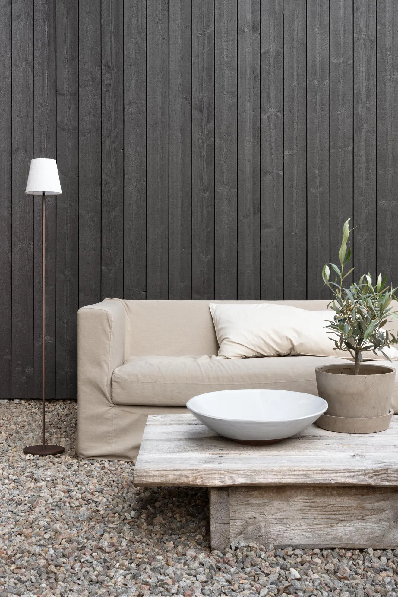 Tyra floor portabel gulvlampe Ø14 cm, Coffee Watt & Veke