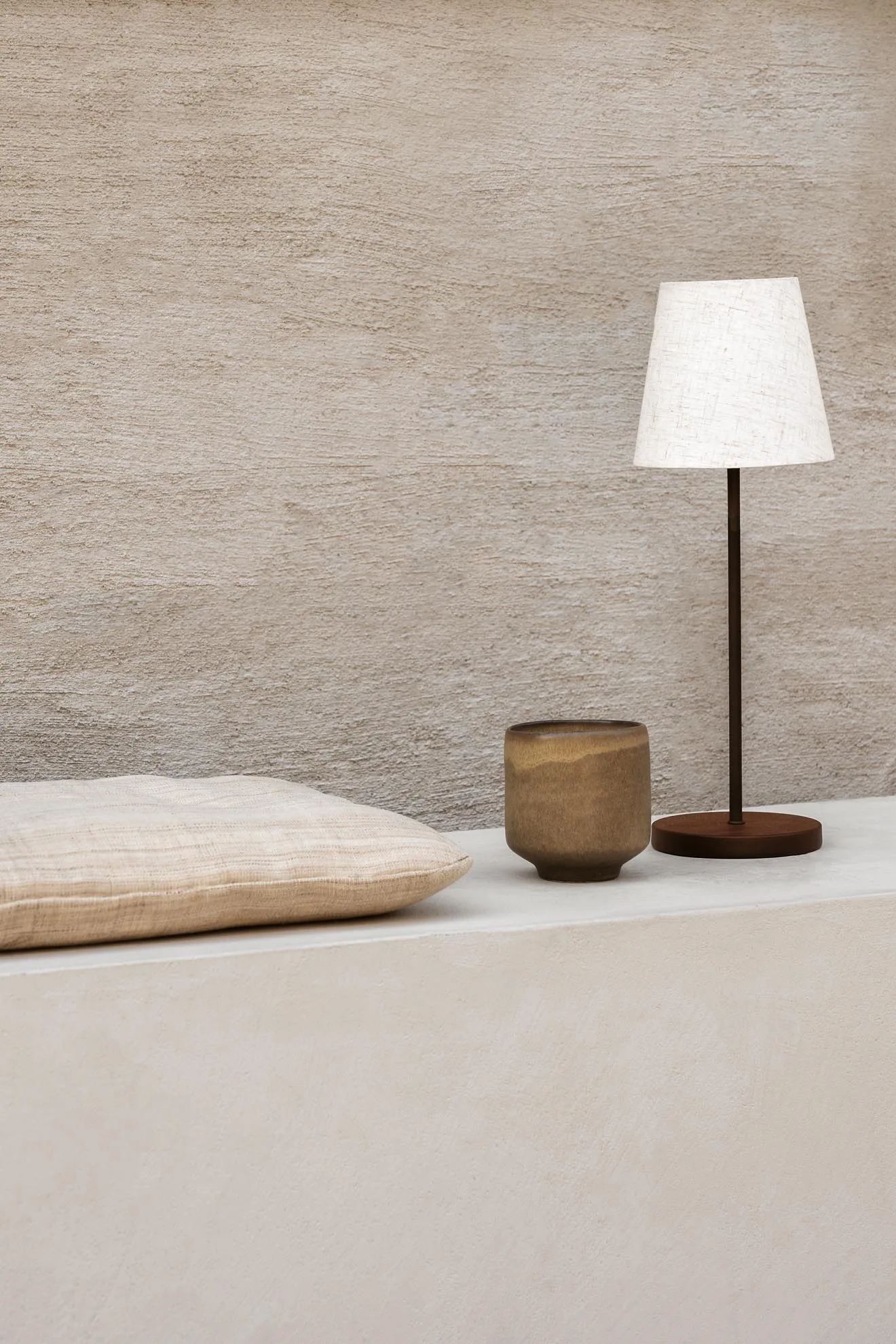 Tyra table portable bordlampe Ø14 cm, Coffee Watt & Veke