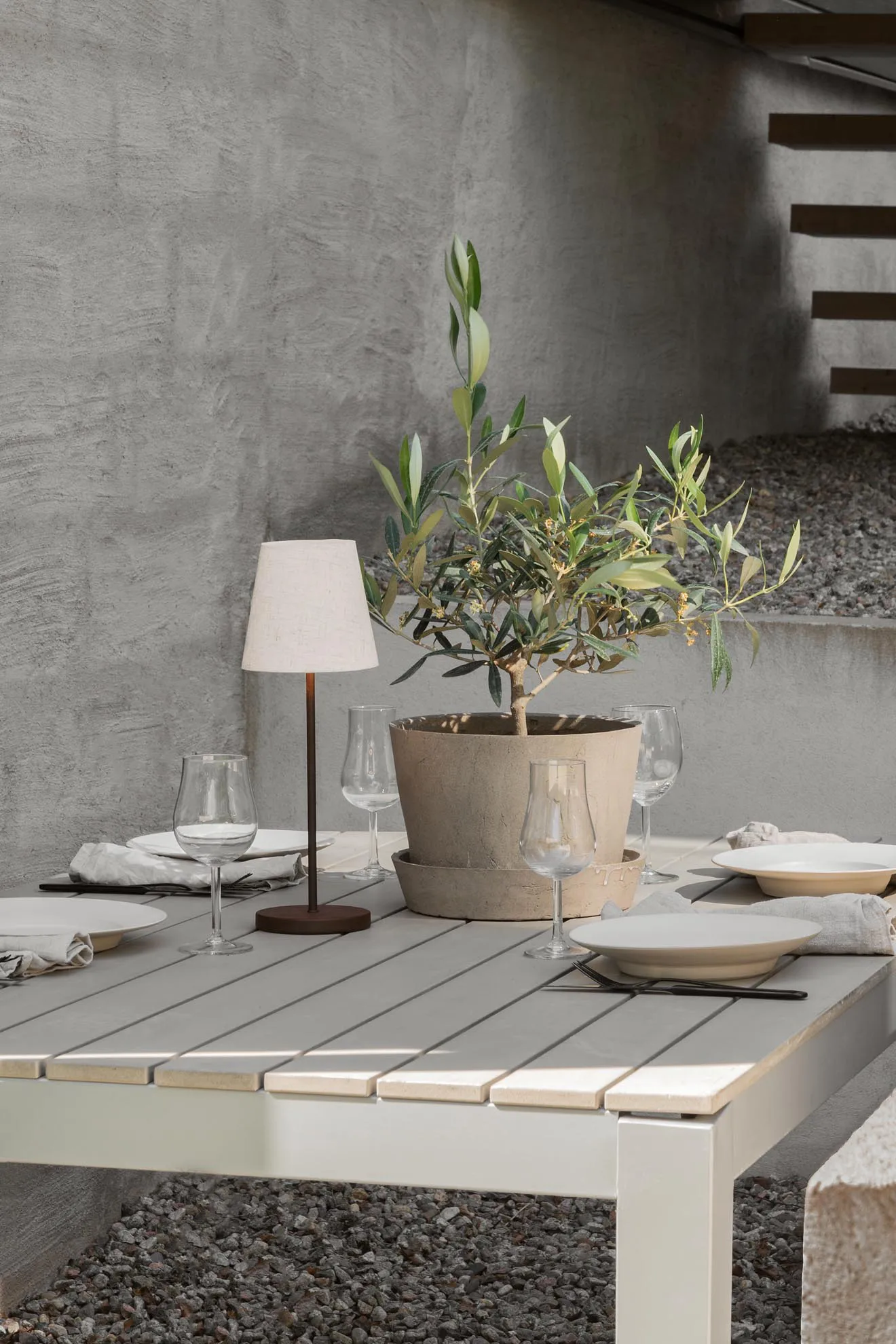 Tyra table portable bordlampe Ø14 cm, Coffee Watt & Veke