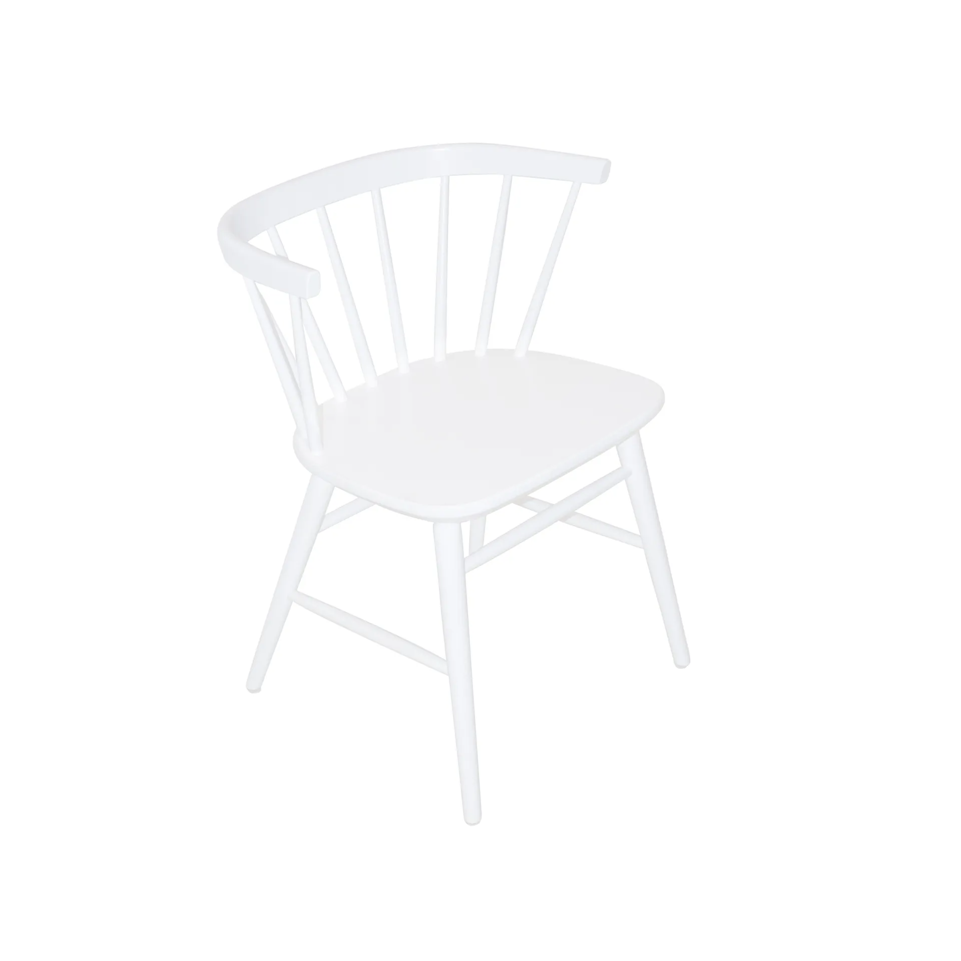 Florida lenestol med armlener, Hvitlakkert bjørk Wigells