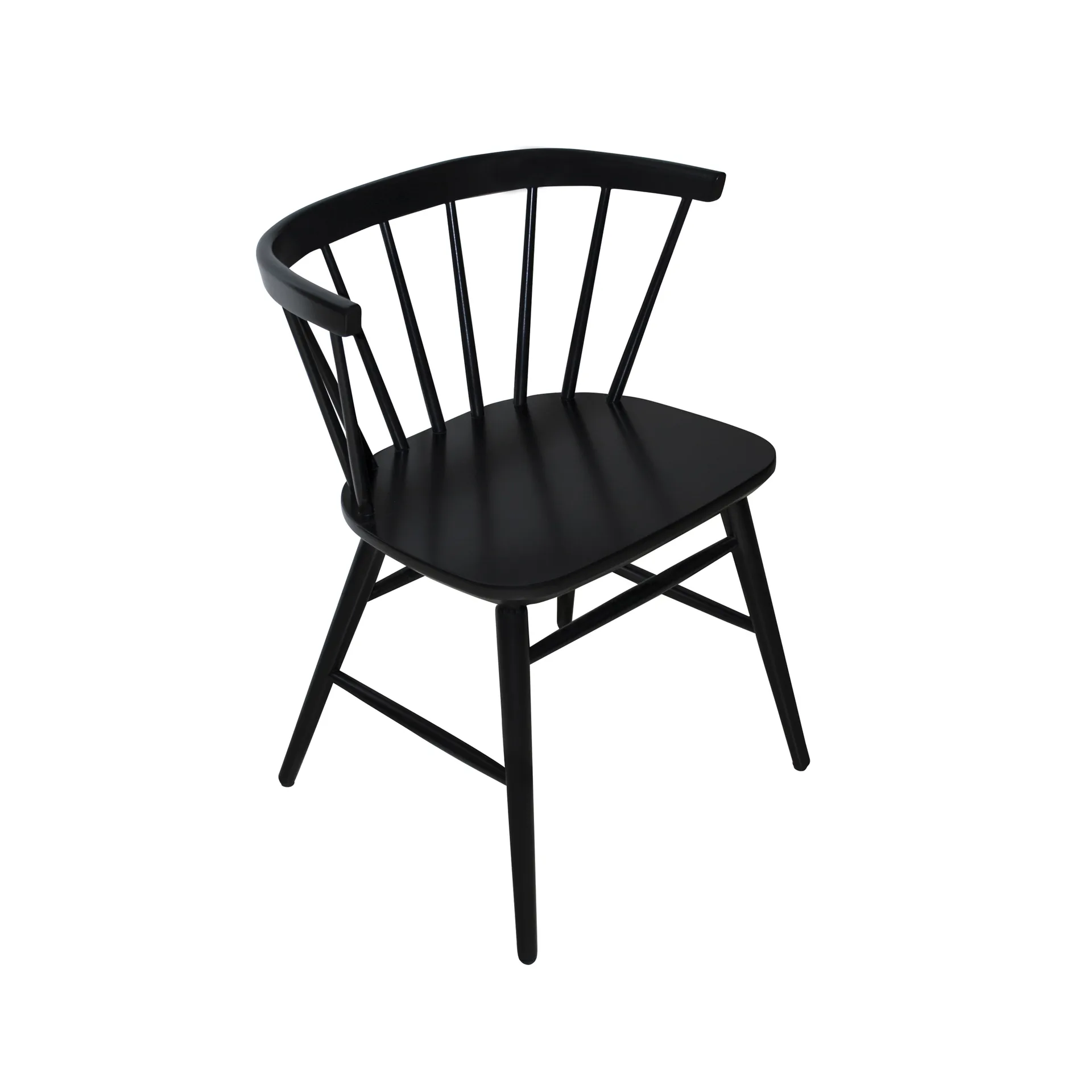 Florida lenestol med armlener, Svartlakkert bjørk Wigells