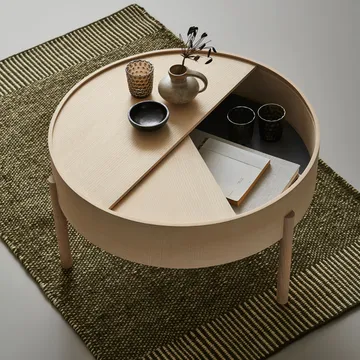 Arc salongbord Ø66 cm - hvitpigmentert ask - Woud