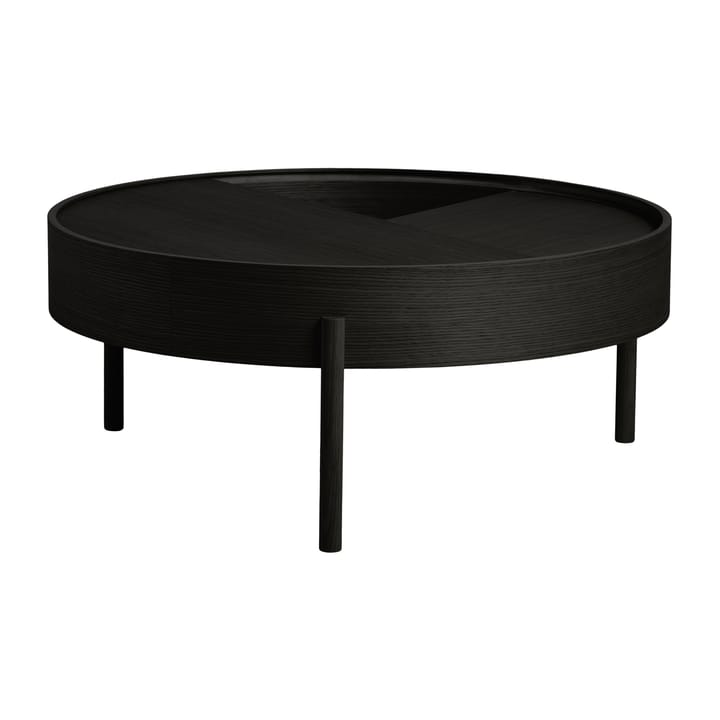 Arc salongbord Ø 89 cm - Svartmalt ask - Woud