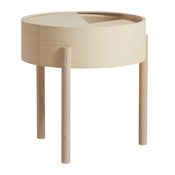 Arc sidebord - hvitpigmentert ask - Woud