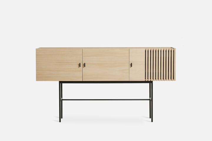 Array sidebord, 180 cm, Hvitpigmentert eik Woud