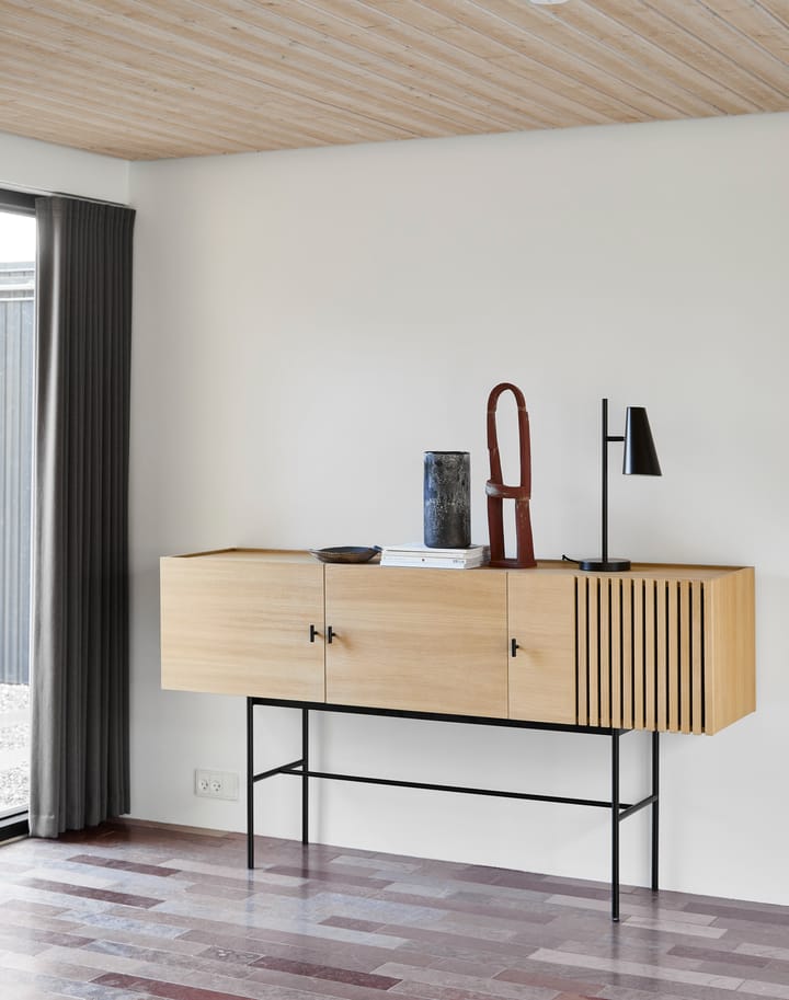 Array sidebord, 180 cm, Hvitpigmentert eik Woud