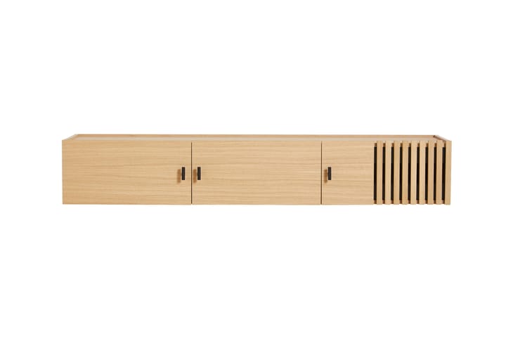 Array sidebord veggmontert, 150 cm, Hvitpigmentert eik Woud