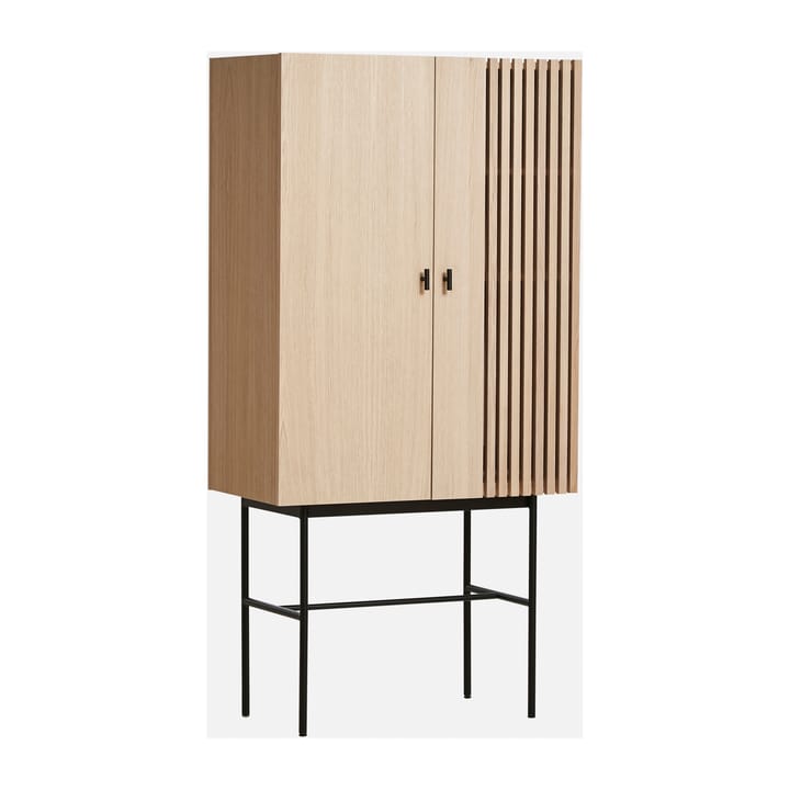 Array skap, 80 cm - Hvitpigmentert eik - Woud