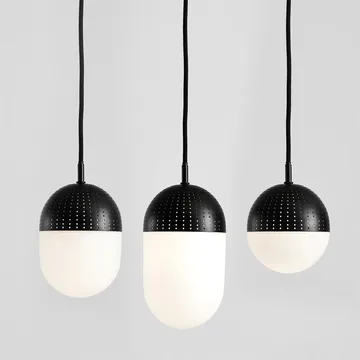 Dot taklampe medium - sort - Woud