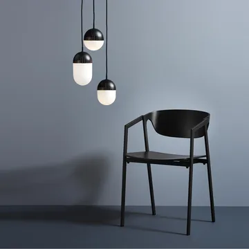 Dot taklampe medium - sort - Woud