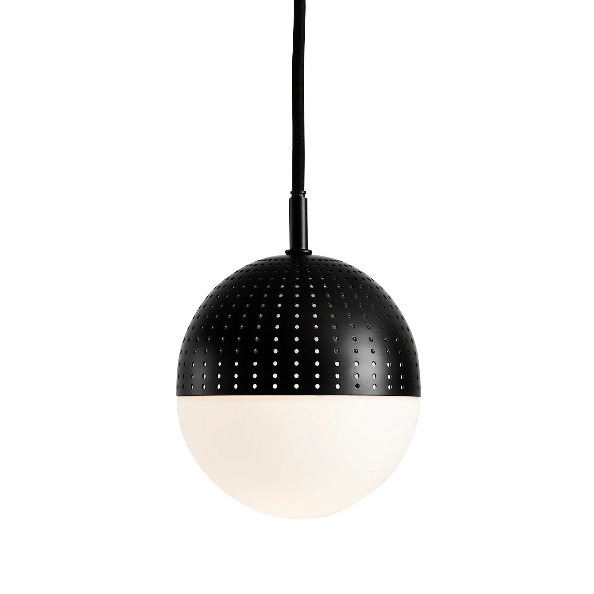 Dot taklampe small, sort Woud