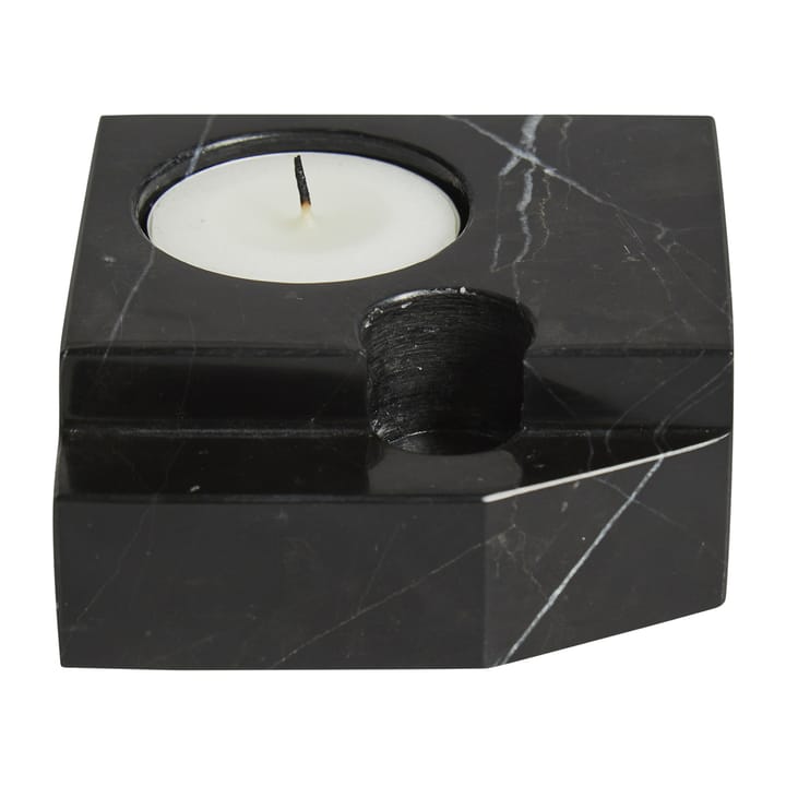 Jeu de dés 3 lysholder marmor, Sort Woud