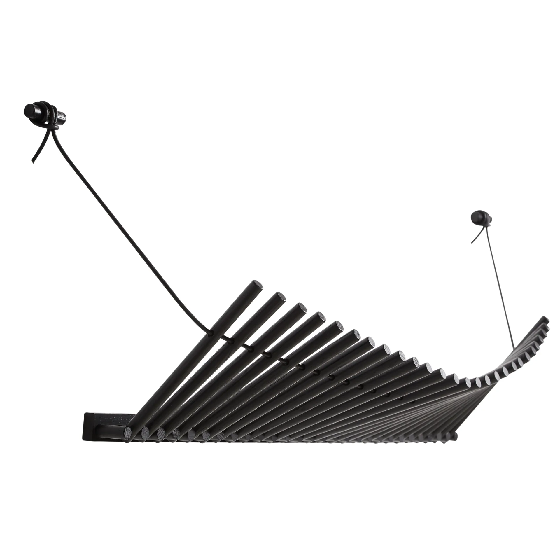 Knaegt klesknagg, svartmalt eik Woud