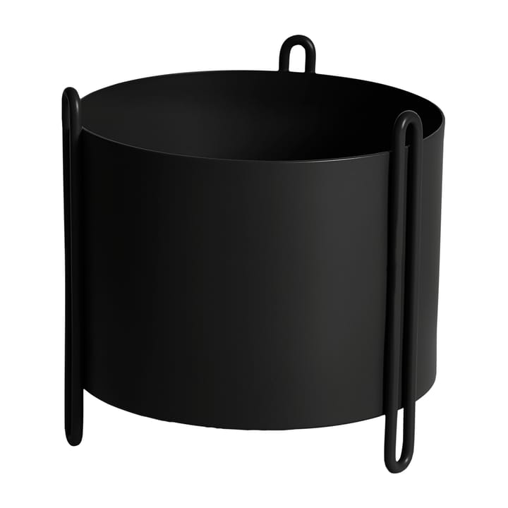 Pidestall blomsterkrukke small Ø15 cm - Svart - Woud