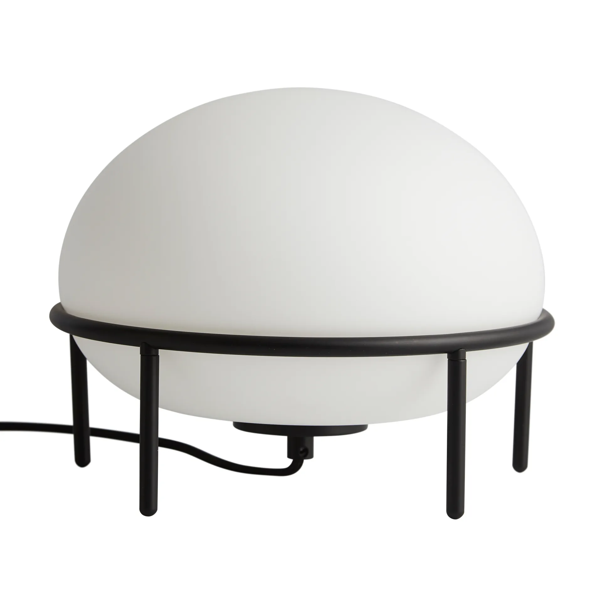 Pump bordlampe, svart, opal Woud