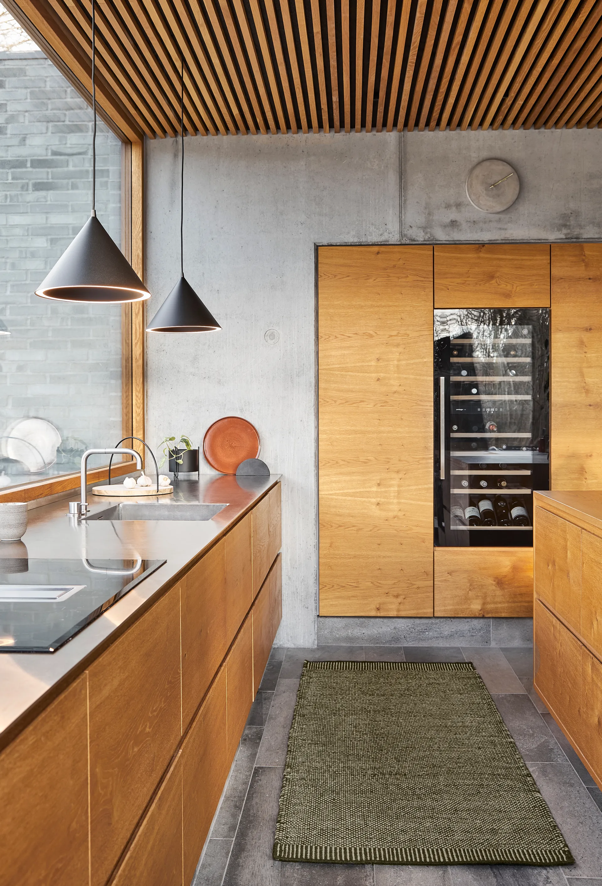 Rombo teppe mosegrønn, 75 x 200 cm Woud