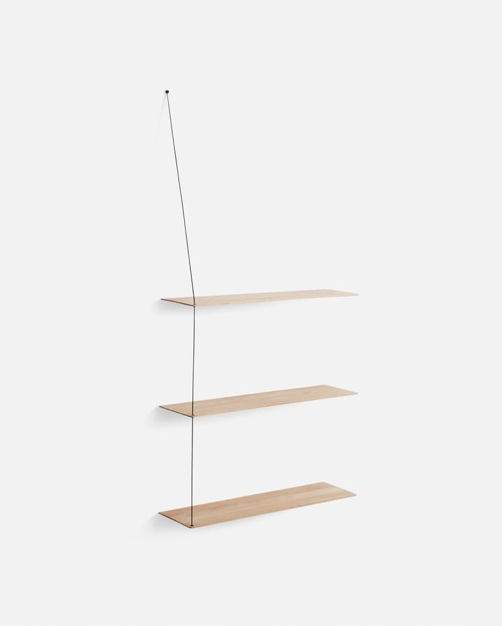 Stedge Add-on hylle 80 cm, Hvitpigmentert eik Woud