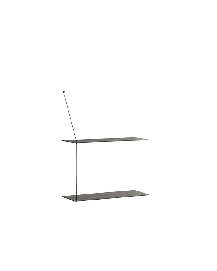 Stedge hylle 60 cm, Svartmalt ask Woud