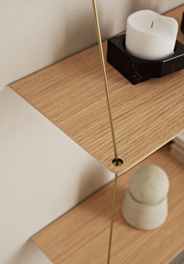 Stedge hylle 80 cm - Eik - Woud