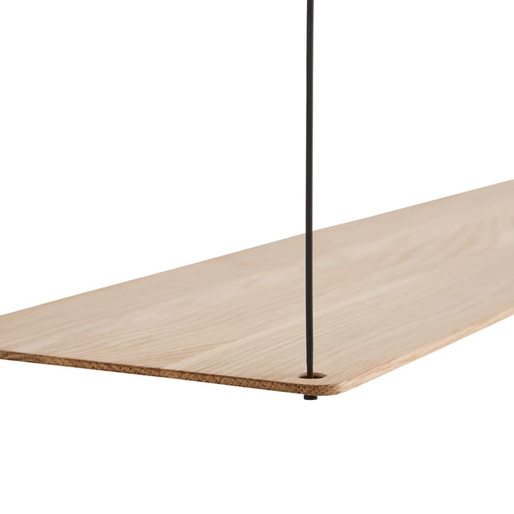 Stedge hylle 80 cm, hvitpigmentert eik Woud