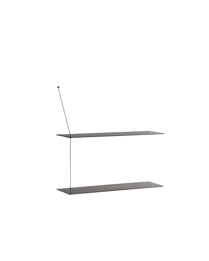 Stedge hylle 80 cm, Svartmalt ask Woud