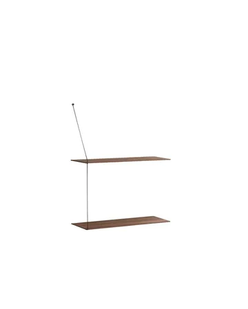 Stedge hylle - Røkt eik, 60 cm - Woud