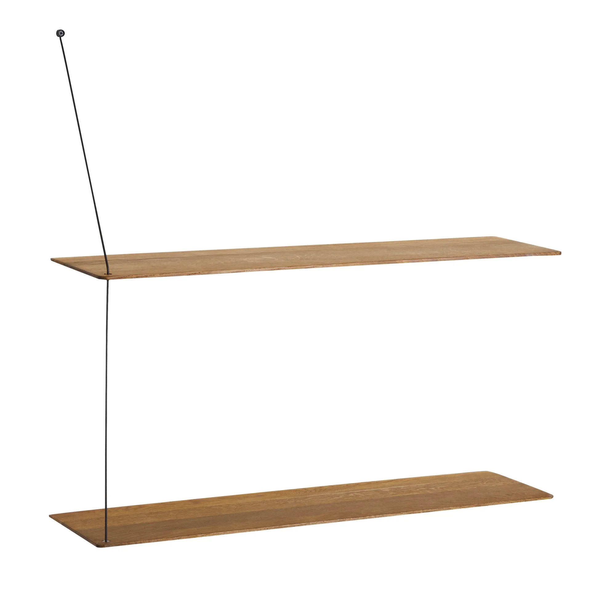Stedge hylle, Røkt eik, 80 cm Woud