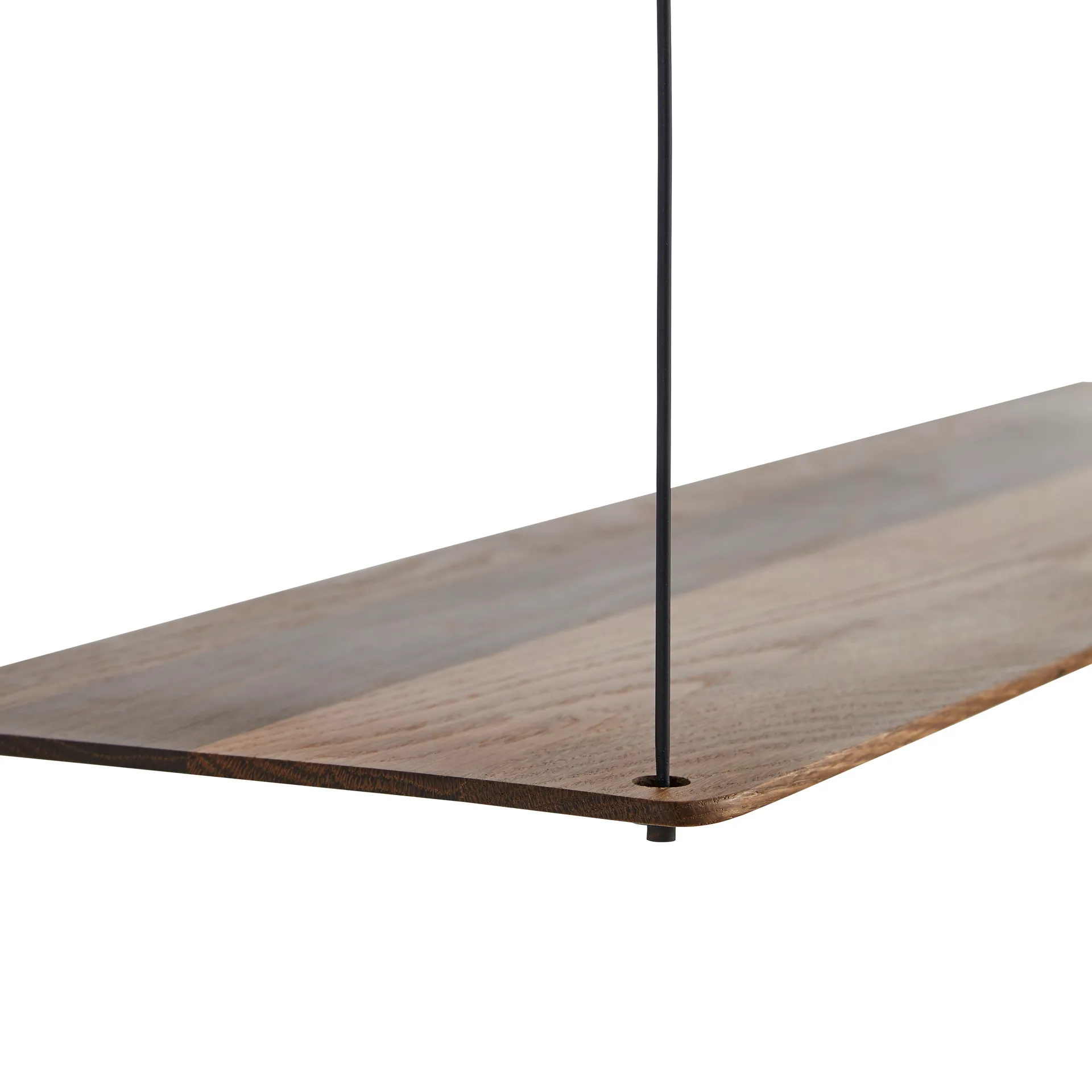Stedge hylle, Røkt eik, 80 cm Woud