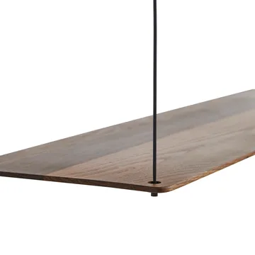 Stedge hylle - Røkt eik, 80 cm - Woud