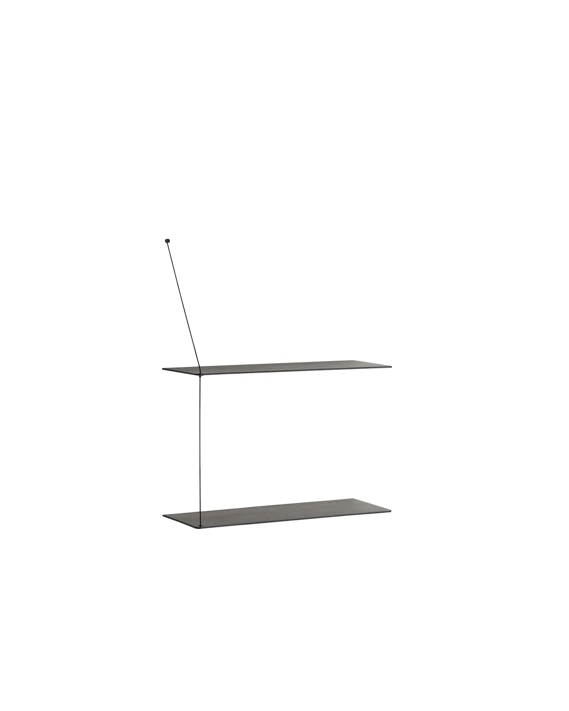 Stedge hylle, Svartmalt ask, 60 cm Woud