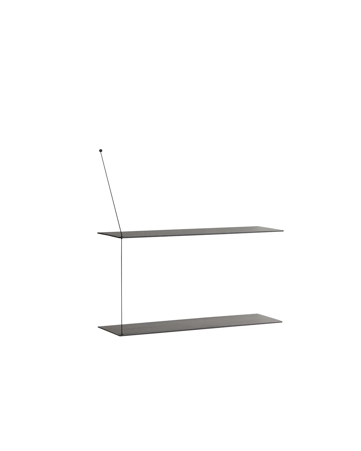 Stedge hylle, Svartmalt ask, 80 cm Woud