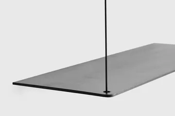 Stedge hylle - Svartmalt ask, 80 cm - Woud