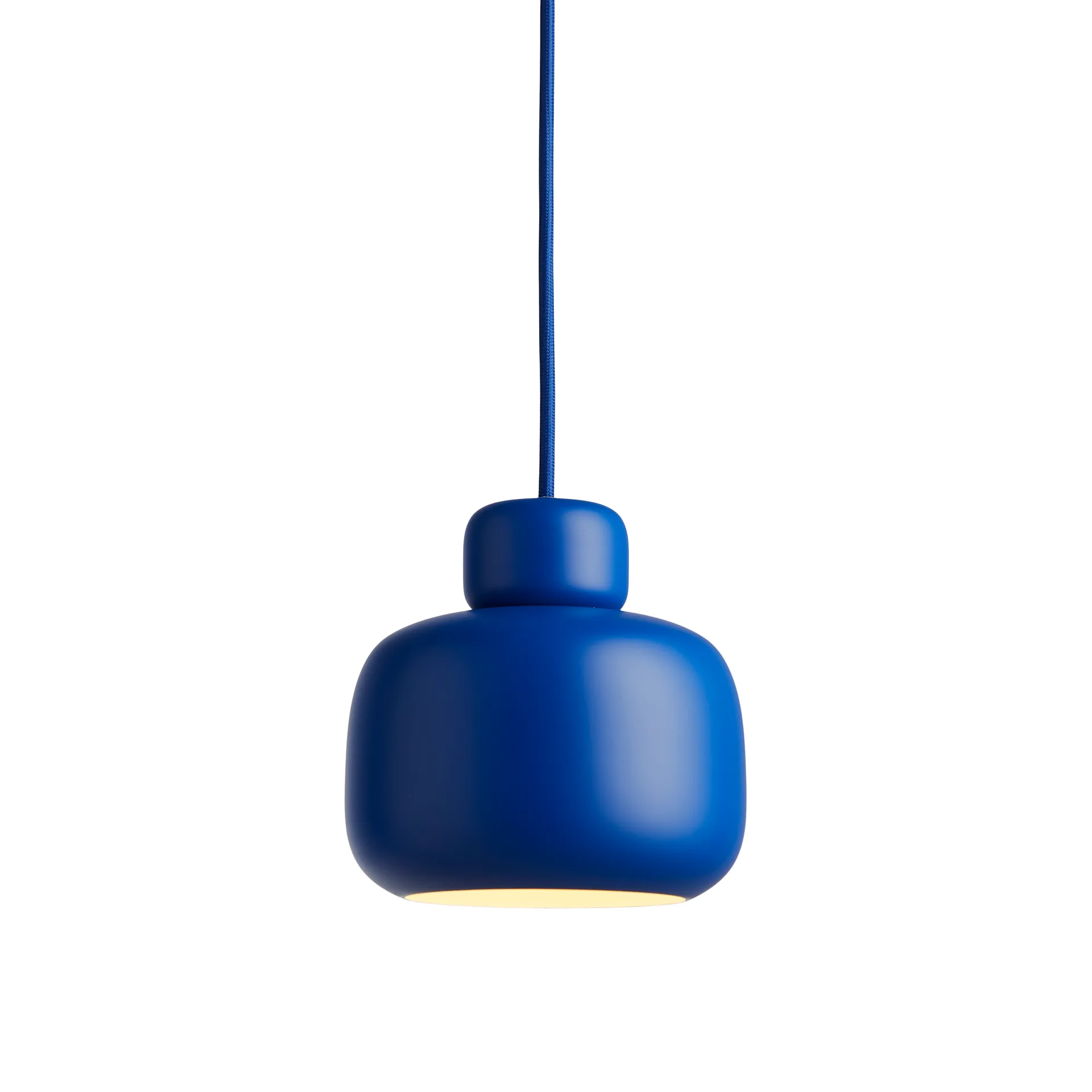Stone taklampe small, Cobalt blue Woud