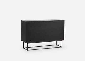 Virka sideboard, høy 120 cm - Svart - eik - Woud