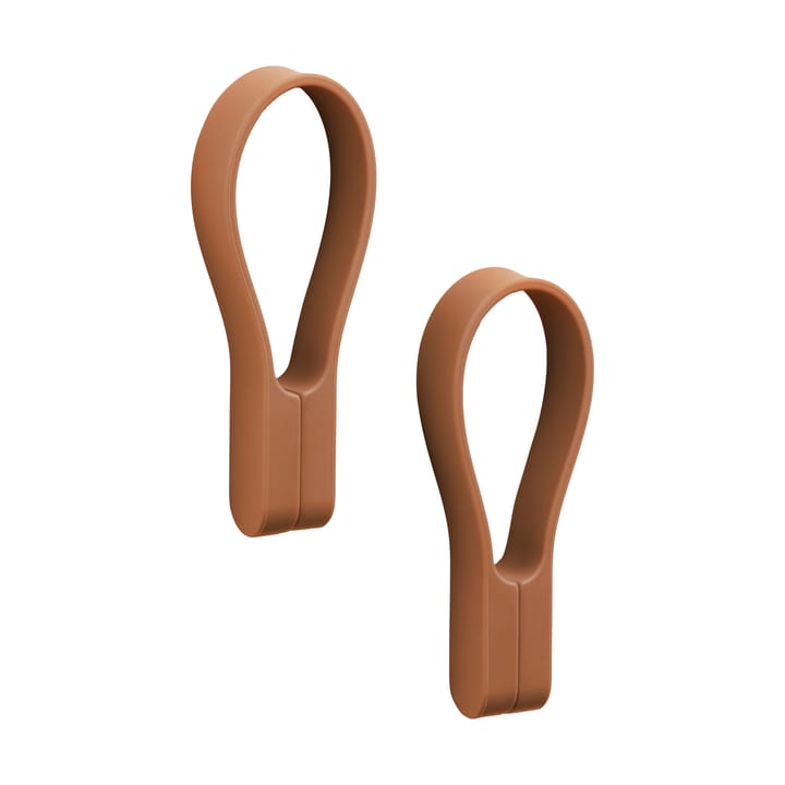 Loop håndklestropp magnet 2-pack - Terracotta - Zone Denmark