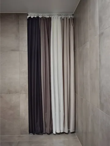 Lux dusjforheng - Soft grey, 180x200 cm - Zone Denmark