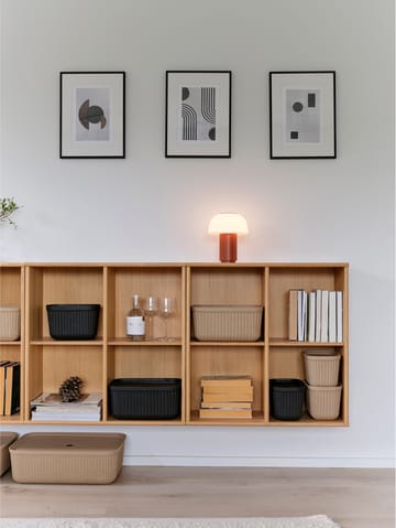 Pulp oppbevaringsboks 23x32 cm 2-pack - Black - Zone Denmark