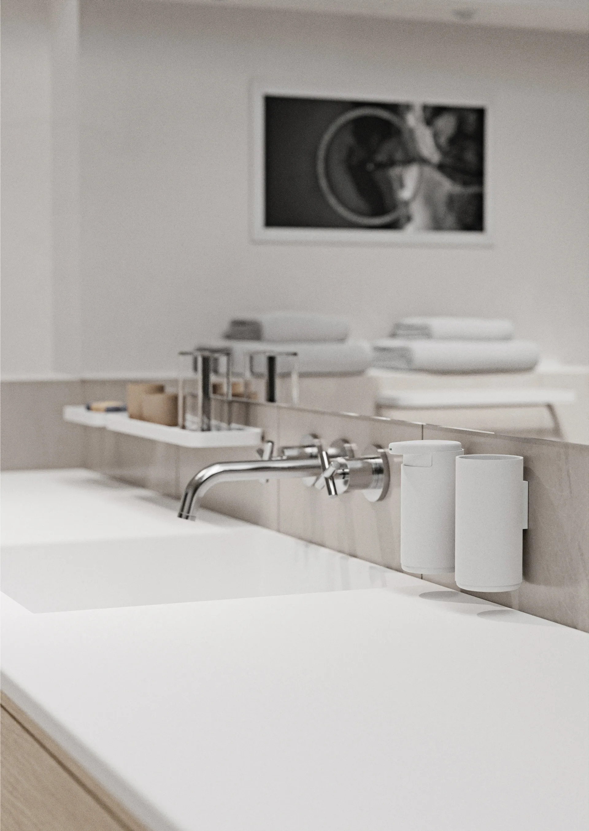 RIM tannbørstekopp veggoppheng 13,6 cm, White Zone Denmark