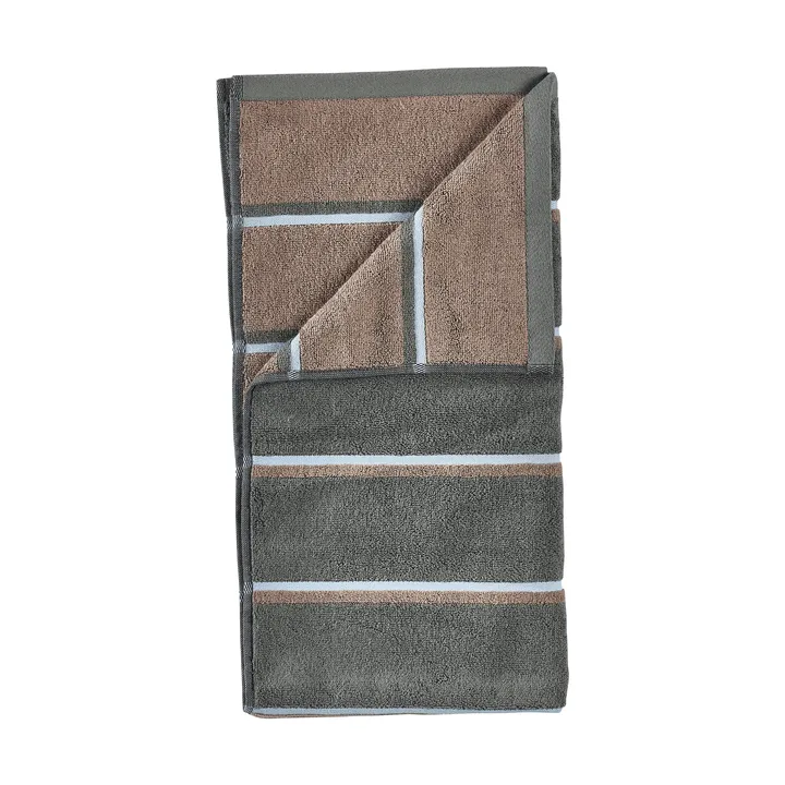 Sauna Håndkle - Olive green-taupe-blue fog, 50x100 cm - Zone Denmark