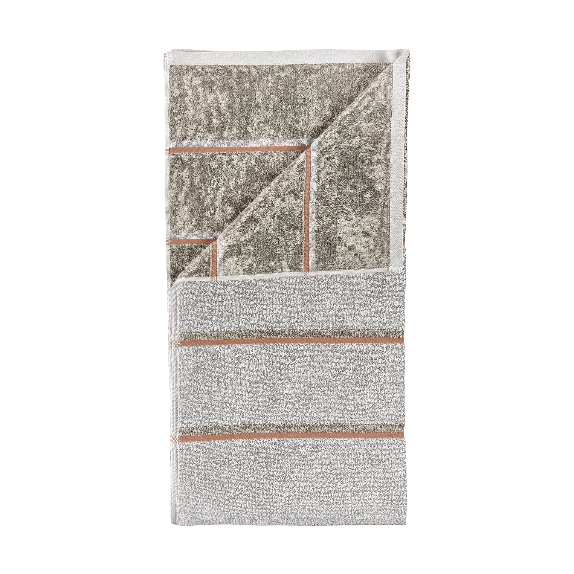 Sauna Håndkle, Soft grey-eucalyptus-terracotta, 50x100 cm Zone Denmark
